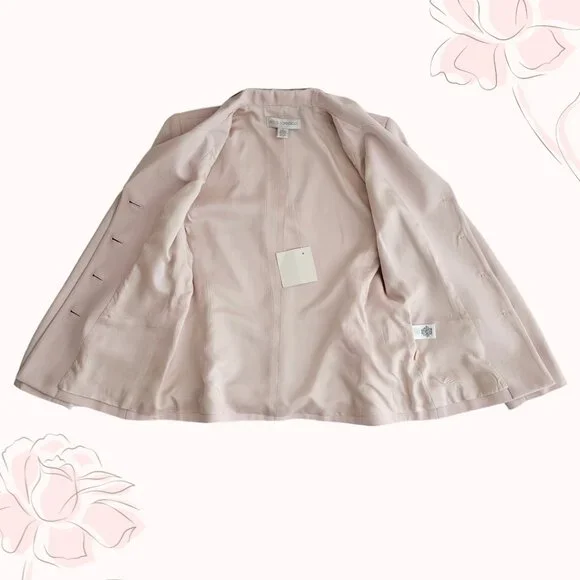 Petite Sophisticate Vintage Single-Breasted Blazer | NWT | 4P | Powder Pink - Picture 11 of 14